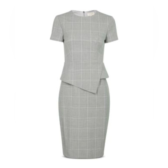 Ted Baker Arriia Working Title Glen Plaid Peplum Dress Ted 3 - Picture 9 of 9